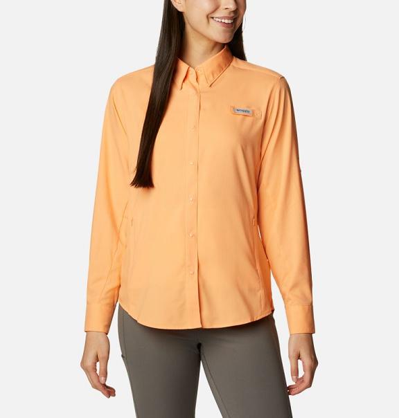 Columbia PFG Tamiami II Shirts Yellow For Women's NZ13647 New Zealand